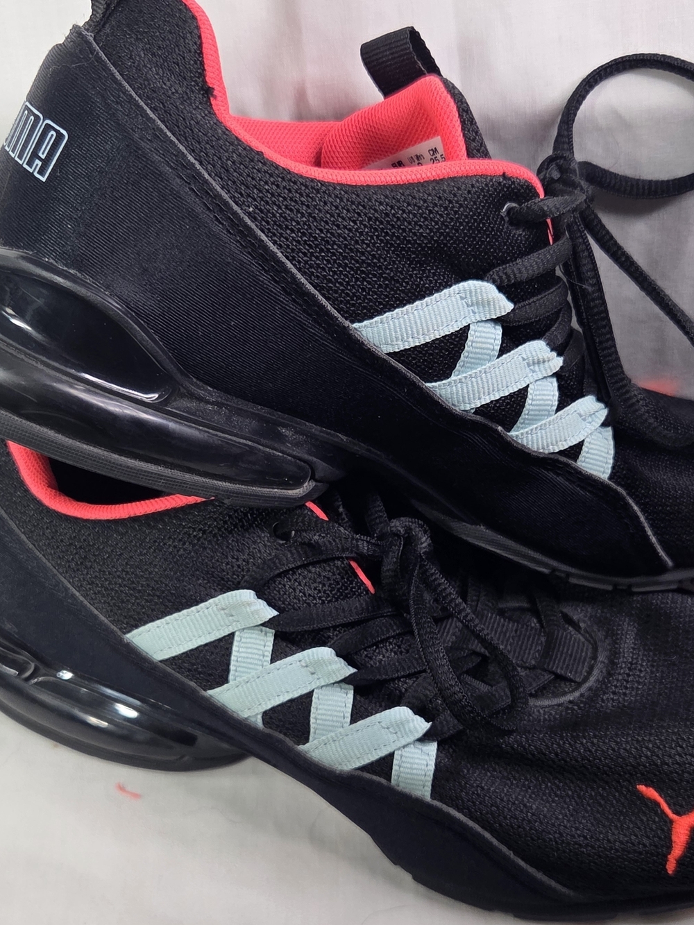 PUMA Women's Riaze Prowl Cross Training Shoes Black Pink Mint Sz 9 Athleisure